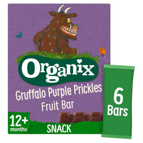 Organix Gruffalo Blackcurrant Fruit Bar 6 x 17g (Pack of 3)