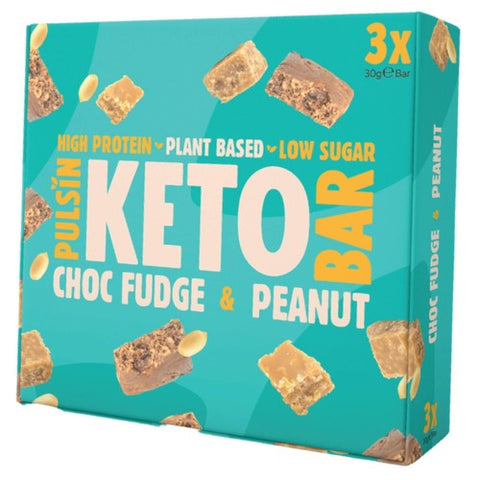 Pulsin Keto Choc Fudge & Peanut Multipack 3 x 30g (Pack of 3)