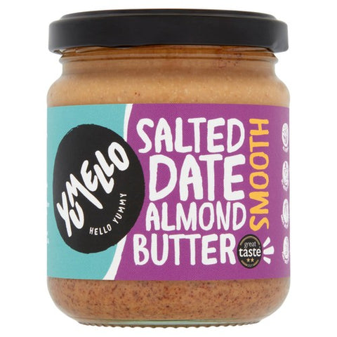 Yumello Smooth Salted Date Almond Butter 215g (Pack of 2)