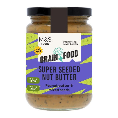 M&S Brain Food Super Seeded Nut Butter 340g (Pack of 2)