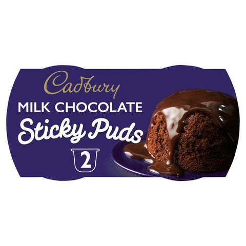 Cadbury Milk Chocolate Sponge Pudding Desserts 2 x 100g (Pack of 2)