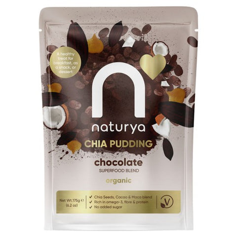 Naturya Organic Chocolate Chia+ Pudding 175g (Pack of 2)