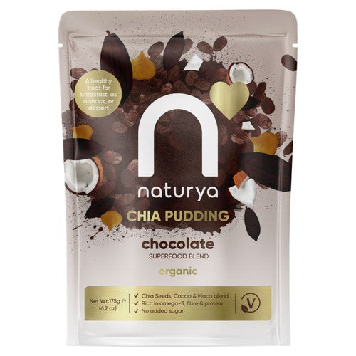 Naturya Organic Chocolate Chia+ Pudding 175g (Pack of 2)