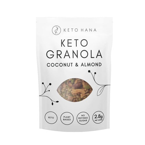 Keto Hana Coconut & Almond (plant based) Granola 300g (Pack of 3)