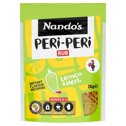 Nando's Lemon & Herb Seasoning Rub 25g (Pack of 2)