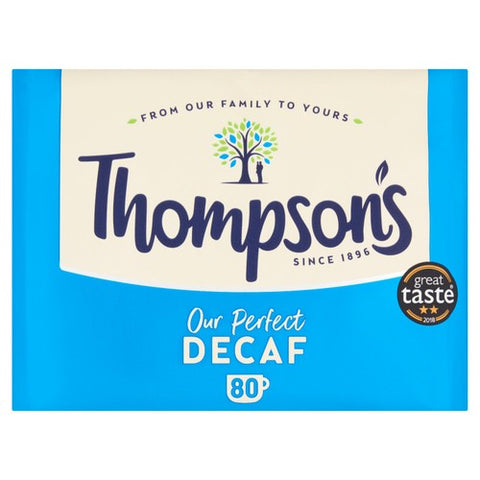 Thompsons Punjana Decaffeinated Tea Bags 80's (Pack of 2)