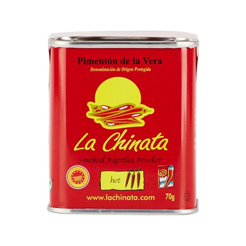 Brindisa La Chinata Hot Smoked Paprika D.O.P 70g (Pack of 2)