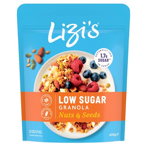 Lizi's Low Sugar Nuts and Seeds 400g (Pack of 3)