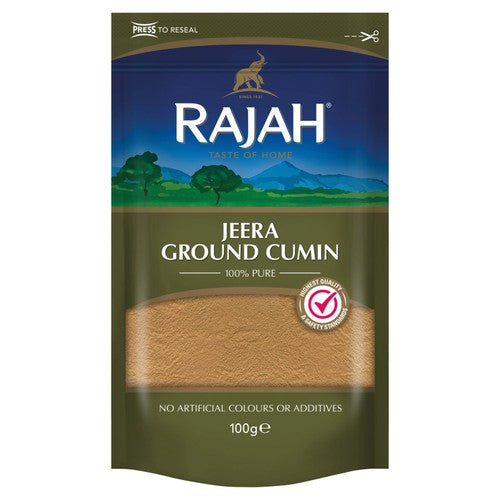 Rajah Spices Ground Cumin Jeera Powder 100g (Pack of 2)
