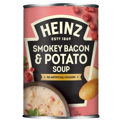 Heinz Potato & Smokey Bacon Tinned Soup 400g (Pack of 2)