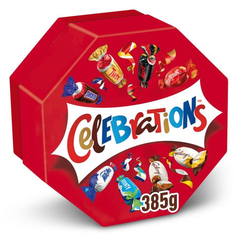 Celebrations Milk Chocolate Centrepiece Box Chocolate Biscuits 385g (Pack 3)