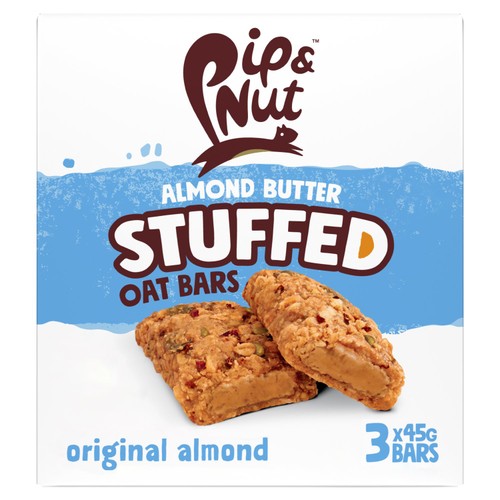 Pip & Nut Almond Butter Stuffed Original Oat Bar 3 x 45g (Pack of 3)