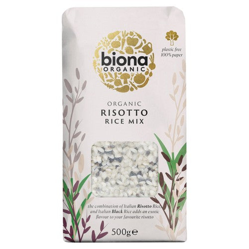 Biona Organic Risotto Rice Mix Black Venus & White 500g (Pack of 3)