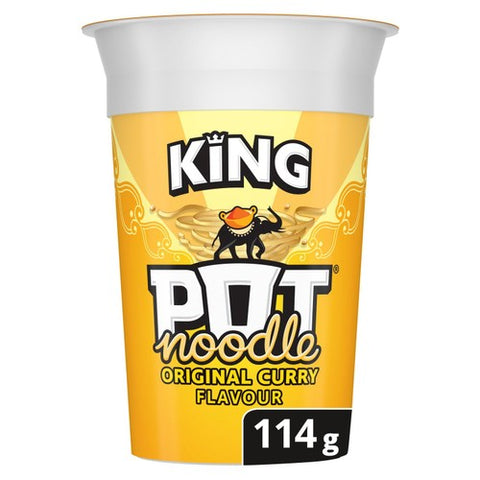 Pot Noodle King Original Curry 114g (Pack of 3)