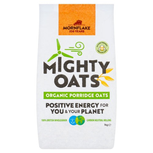 Mornflake Mighty Oats Organic Oats 1kg (Pack of 3)