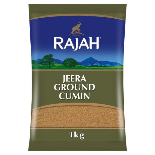 Rajah Spices Ground Jeera Cumin Powder 1kg (Pack of 2)
