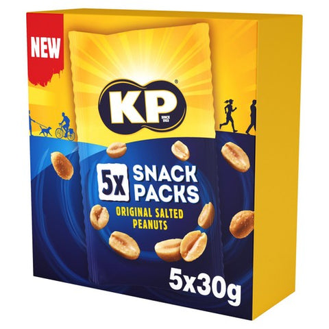 KP Salted Peanuts Multipack 5 x 30g (Pack of 2)