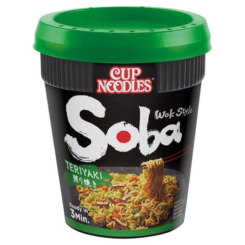 Nissin Soba Teriyaki Instant Noodles Pot 90g (Pack of 3)