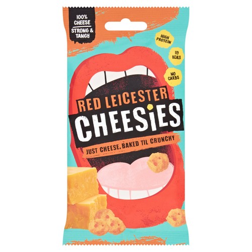 Cheesies Red Leicester Crunchy Popped Cheese 20g (Pack of 6)