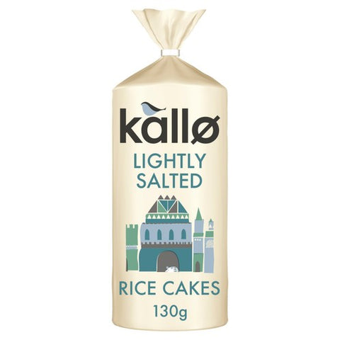 Kallo Lightly Salted Wholegrain Rice Cakes 130g (Pack of 3)