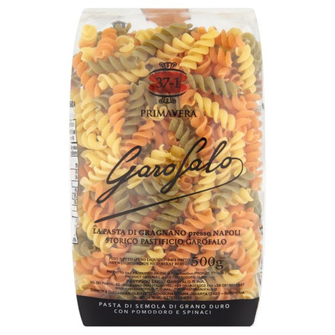 Garofalo Fusilli Tricolore Dry Pasta 500g (Pack of 3)