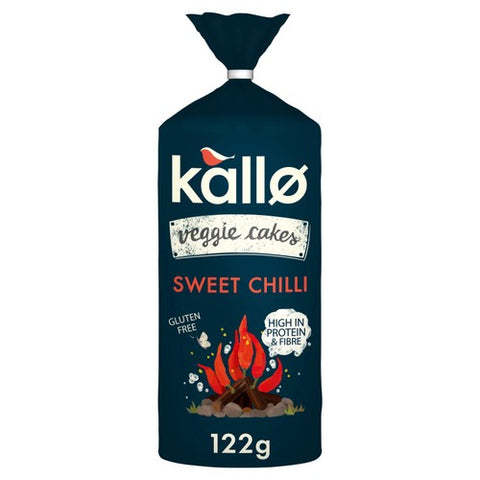 Kallo Veggie Cakes Sweet Chilli 122g (Pack of 3)