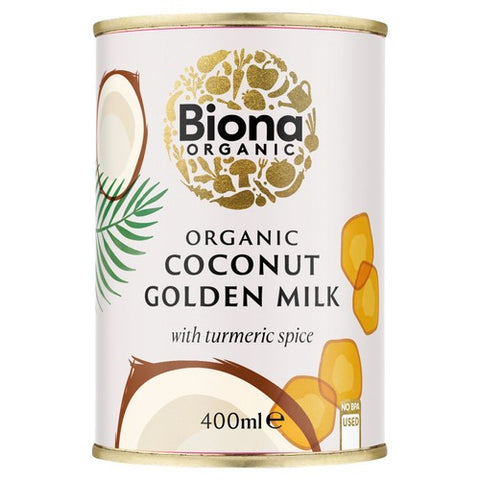 Biona Organic Golden Coconut Milk 400ml (Pack of 3)