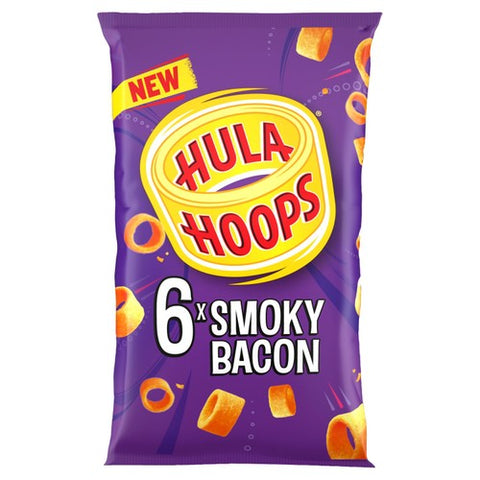 Hula Hoops Smokey Bacon Multipack 6 x 24g (Pack of 3)