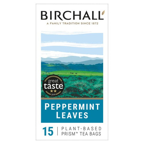 Birchall Peppermint Leaves Tea Bags 15's (Pack of 3)