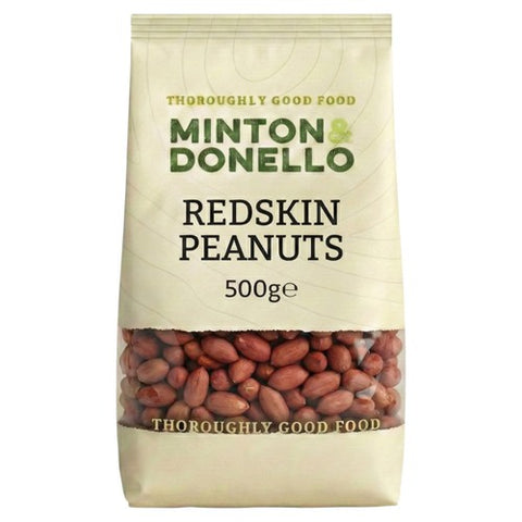 Minton & Donello Redskin Peanuts 500g (Pack of 3)