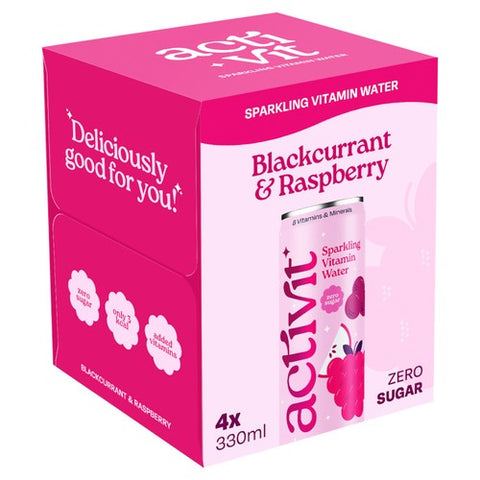 ACTI-VIT Multipack Blackcurrant Apple 4 x 330ml (Pack of 2)