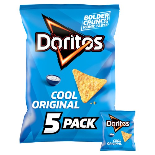 Doritos Cool Original Tortilla Chips Multipack Crisps 5 x 30g (Pack of 3)