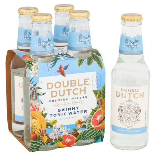 Double Dutch Skinny Tonic 4 x 200ml (Pack of 2)
