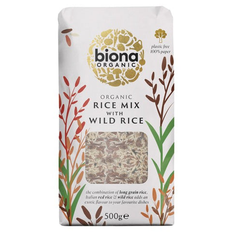 Biona Organic Wild Rice Mix 500g (Pack of 3)