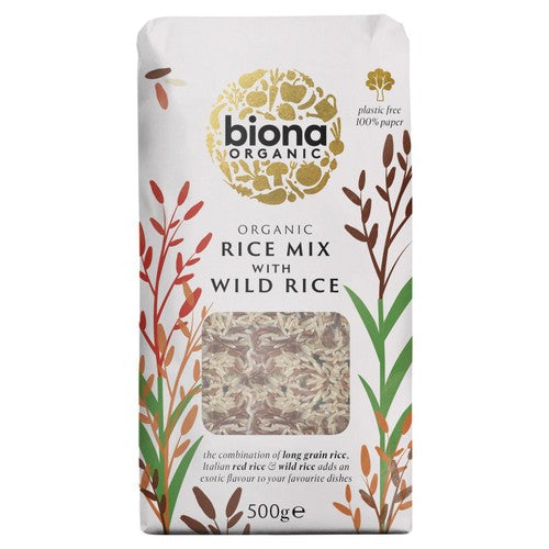 Biona Organic Wild Rice Mix 500g (Pack of 3)