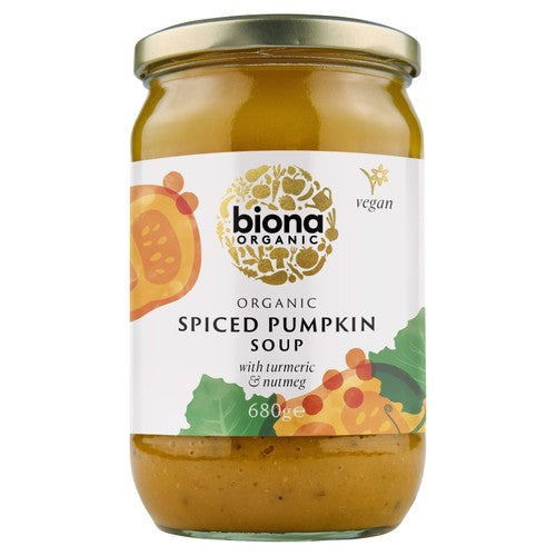 Biona Organic Spiced Pumpkin Soup 680g (Pack of 2)