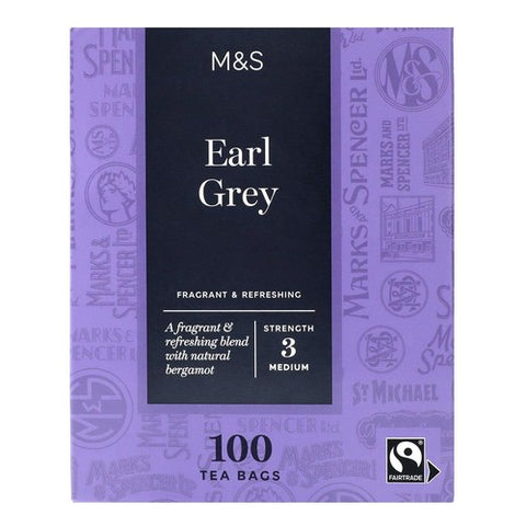 M&S Earl Grey Tea Bags 100's (Pack of 2)