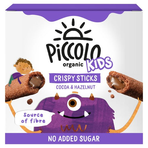Piccolo Organic Kids Cocoa & Hazelnut Crispy Sticks 5 x 25g (Pack of 3)