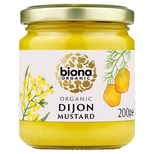 Biona Organic Dijon Mustard 200g (Pack of 2)
