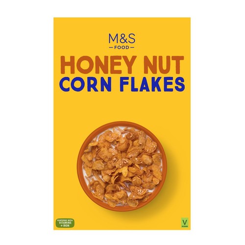 M&S Honey Nut Corn Flakes 500g (Pack of 3)