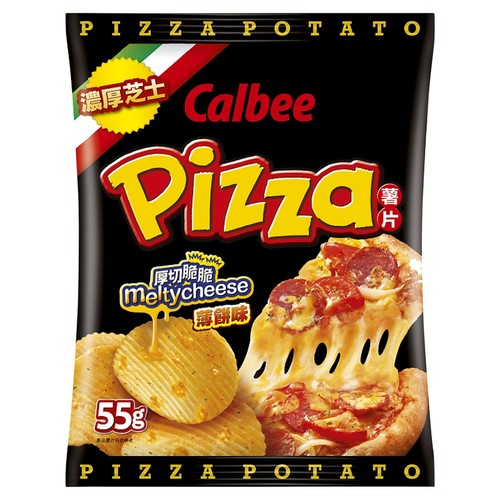 Calbee Pizza Chips 55g (Pack of 6)