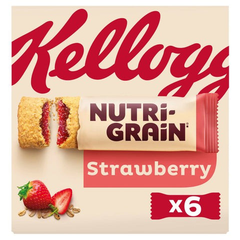 Kellogg's Nutrigrain Strawberry 6 x 37g (Pack of 3)