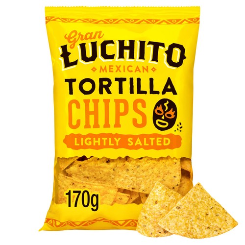 Gran Luchito Lightly Salted Corn Tortilla Chips 170g (Pack of 3)