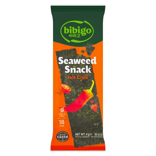bibigo Seaweed Snack Chilli 4g (Pack of 6)