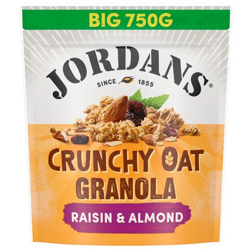 Jordans Crunchy Oat Granola Raisin & Almond Breakfast Cereal 750g (Pack of 3)