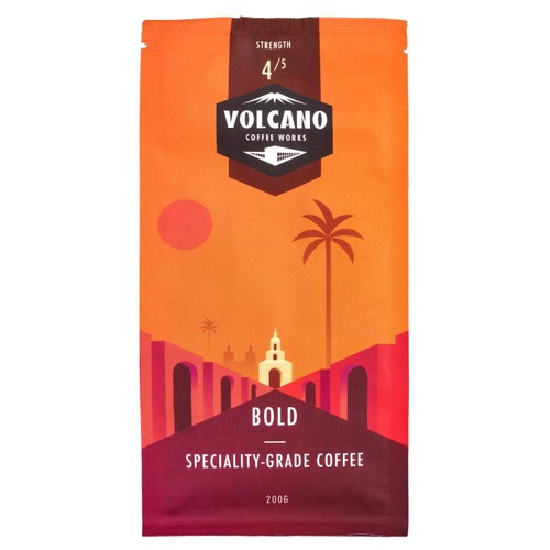 Volcano Coffee Works Bold Colombia Espresso Beans 200g (Pack of 2)