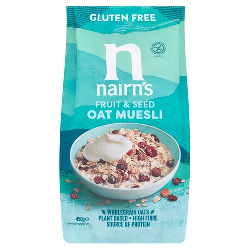 Nairn's Gluten Free Fruit & Seed Oat Muesli 450g (Pack of 3)