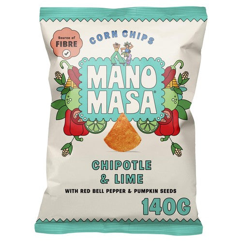 Manomasa Chipotle & Lime 140g (Pack of 3)