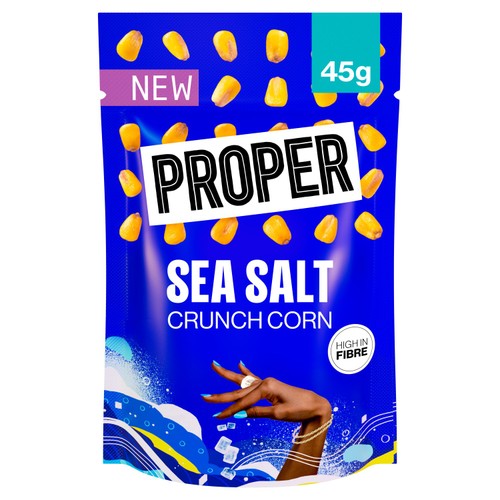 PROPER Crunch Sea Salt Crunch Corn 45g (Pack of 6)