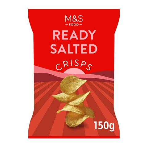 M&S Ready Salted Crisps 150g (Pack of 3)